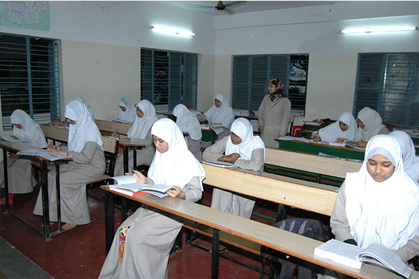 Students at Crescent PU College Bangalore